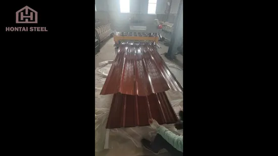 18 20 22 Calibre Galvanizado Corrugado Hojas de techo de zinc Hierro Color de metal Recubierto Hoja de acero para techos Precios de estaño